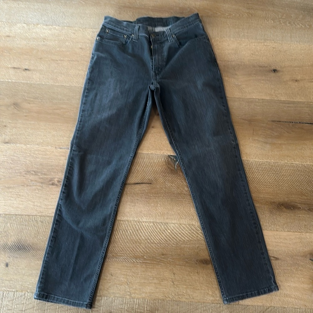 LL Bean Standard Fit Beanflex Jeans, Charcoal Grey (Sz 32x32)